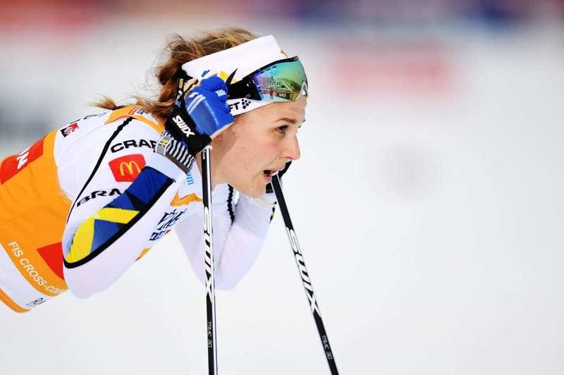 Ruotsin Stina Nilsson voitti naisten sprintin.
