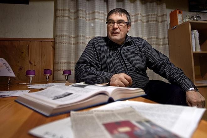 Reijo Kärnä asuu Toivo Kärnän synnyintalossa Lappajärvellä. KUVA: HEIKKI HAKANEN