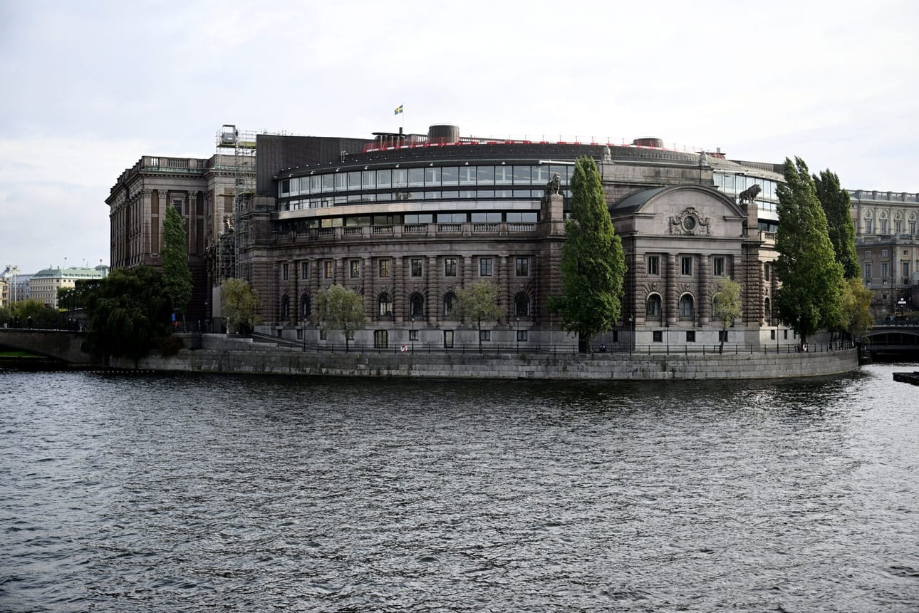 Ruotsin parlamenttitalo eli Riksdagen Tukholmassa. LEHTIKUVA / ANTTI AIMO-KOIVISTO