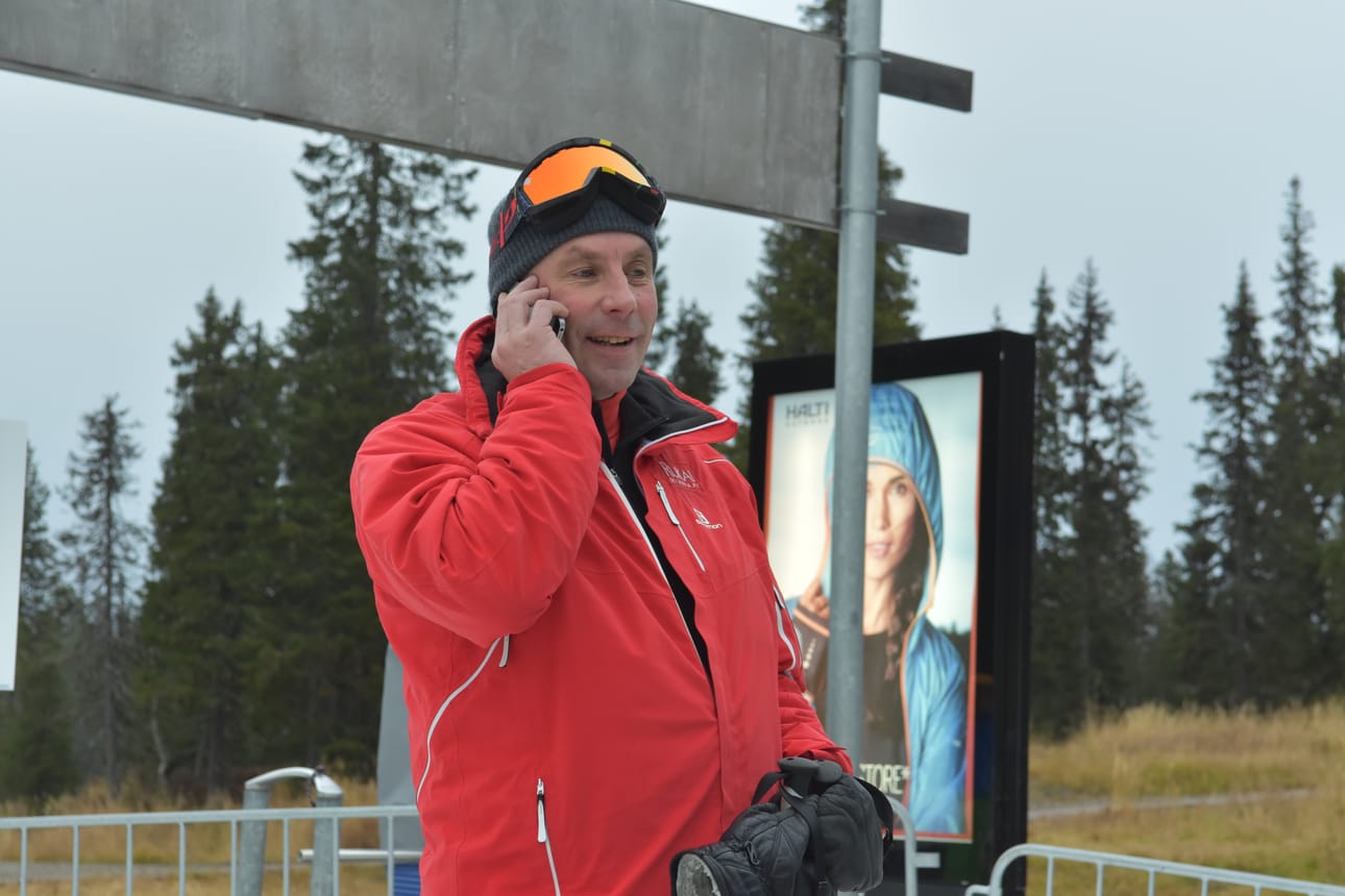 Matti Parviainen iloitsi rinteen avautumisesta.