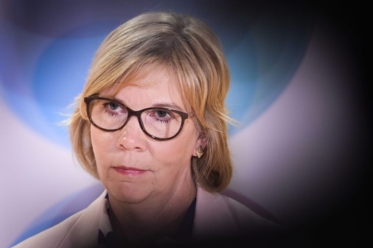 RKP:lta odotetaan puheenjohtaja Anna-Maja Henrikssonin johdolla arviota hallitusyhteistyön jatkumisesta. LEHTIKUVA / EELIS BERGLUND