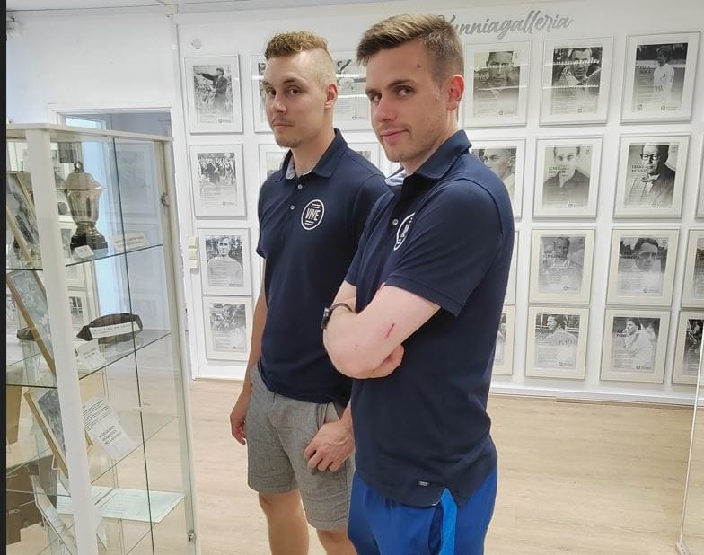 Teemu Kinnunen ja Matias Rinta-aho vierailivat Vimpelin pesismuseolla ja kertoivat kuulumisiaan.