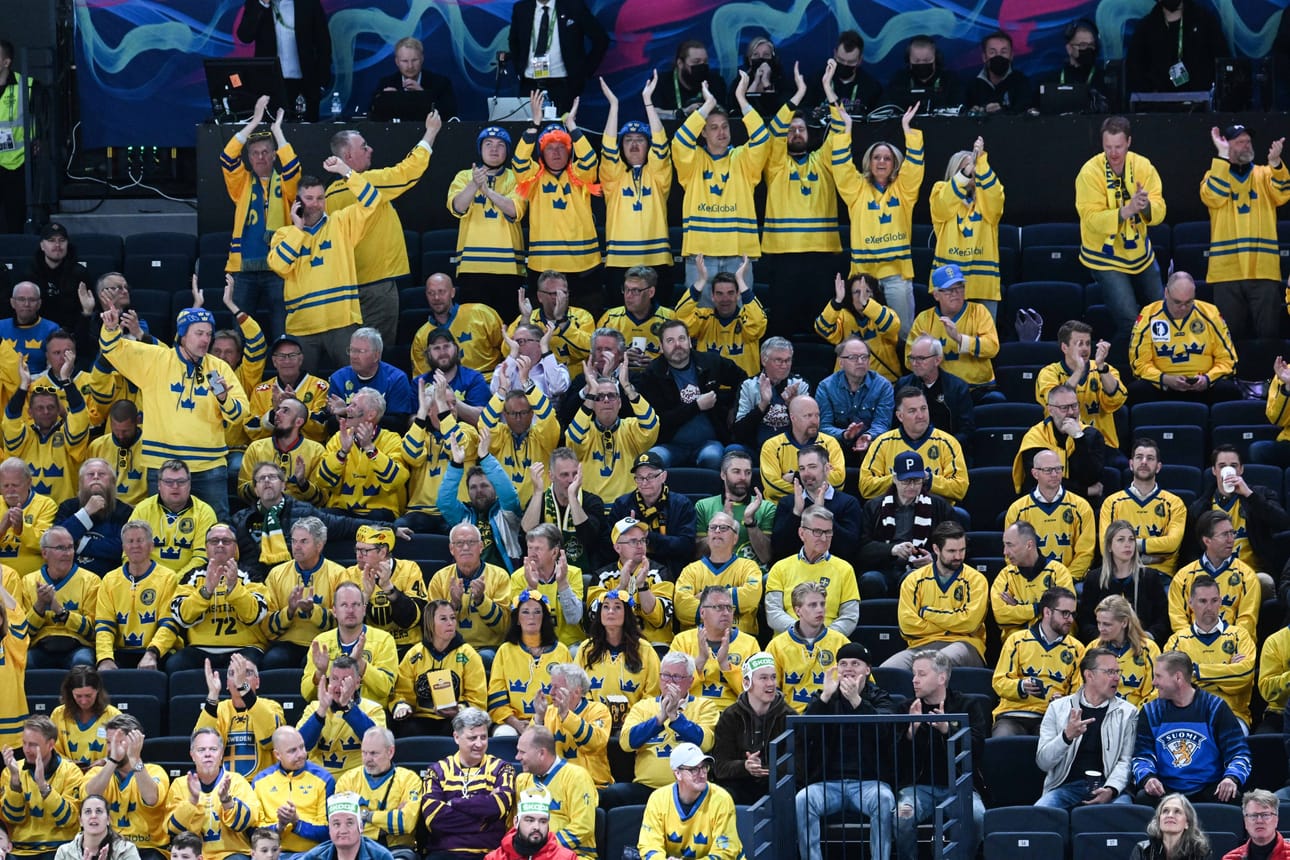 Ruotsin kannattajat saivat aihetta juhlaan.
