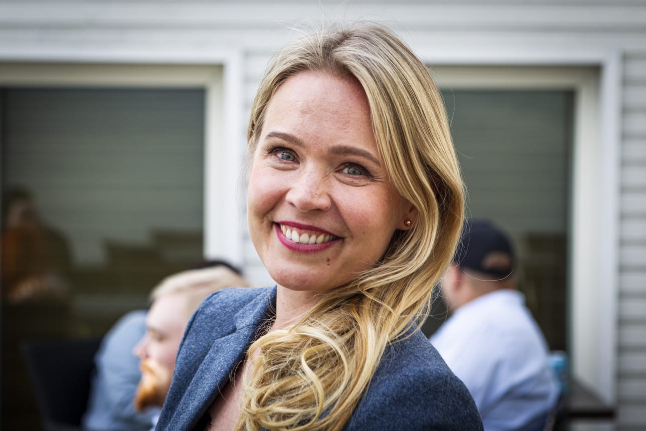 Sara Seppänen on ainoa nainen perussuomalaisten valtuustoryhmässä.