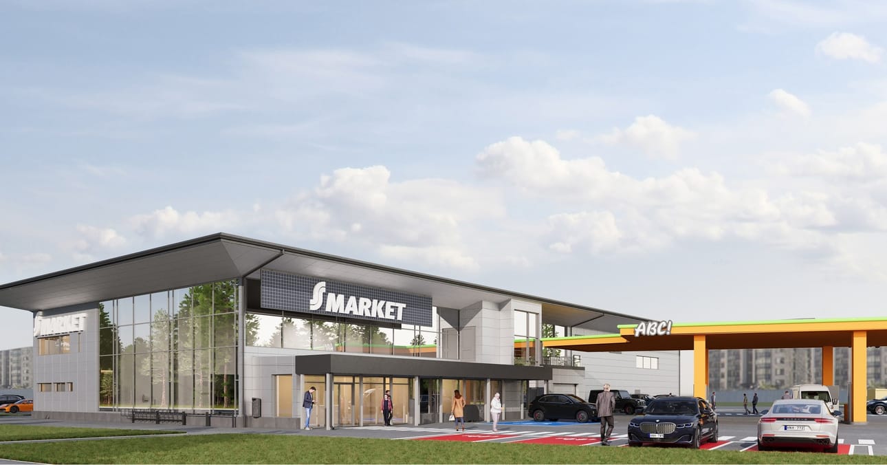 Ympärivuorokautinen S-market valmistuu ensi kesäksi.