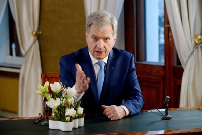 Tasavallan presidentti Sauli Niinistö. LEHTIKUVA / MIKKO STIG