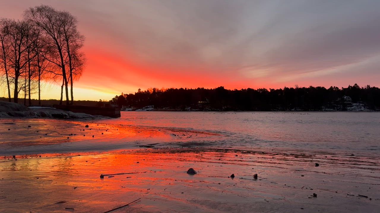 Hetkiä auringonnousun aikaan… Ruissalo, Turku 17.12