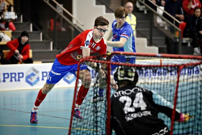 Konsta Haukkala on pelannut yhdeksän ottelua alle 19-vuotiaiden maajoukkueessa. MM-kisat Kanadan Halifaxissa alkavat 8. toukokuuta. KUVAT: TOMI KOSONEN/ARKISTO
