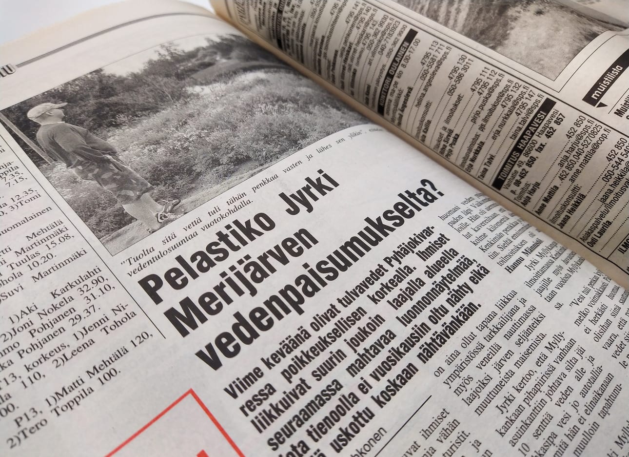 Lehtileike Pyhäjokiseudusta kesältä 2000.