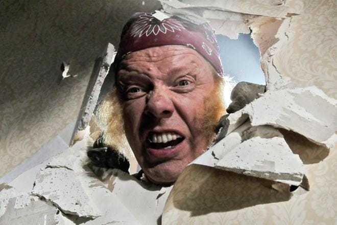 Monkki Mähönen (Heikki Silvennoinen) on osa Kummeli V -elokuvan tarinoita. KUVA: Yle Kuvapalvelu