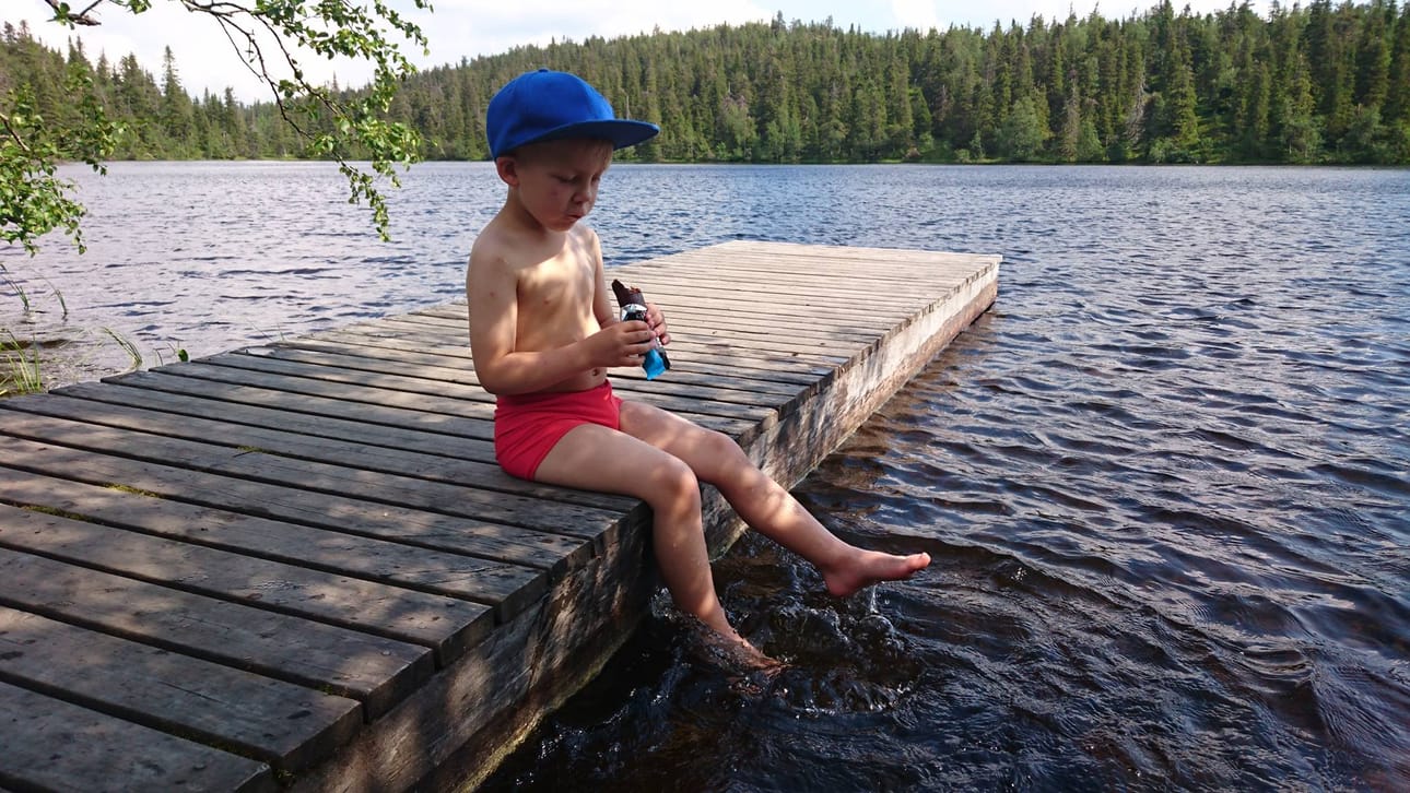 Iivo Kotkasta Valtavaaran lammella. Lukijan kuva.