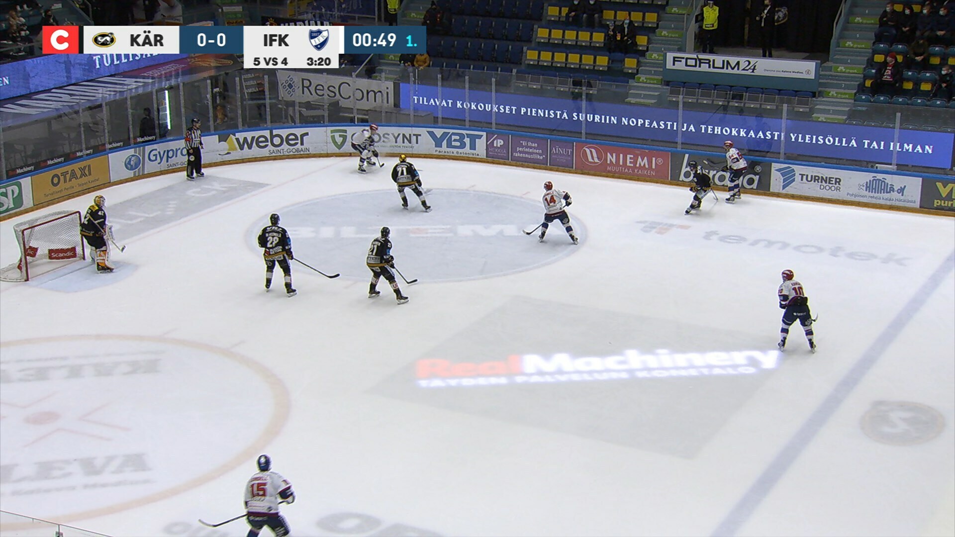 Maalikooste Kärpät–HIFK-ottelusta