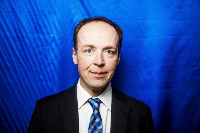 Europarlamentaarikko Jussi Halla-aho joutui välikohtaukseen Turussa sunnuntain vastaisena yönä. KUVA: Joel Maisalmi