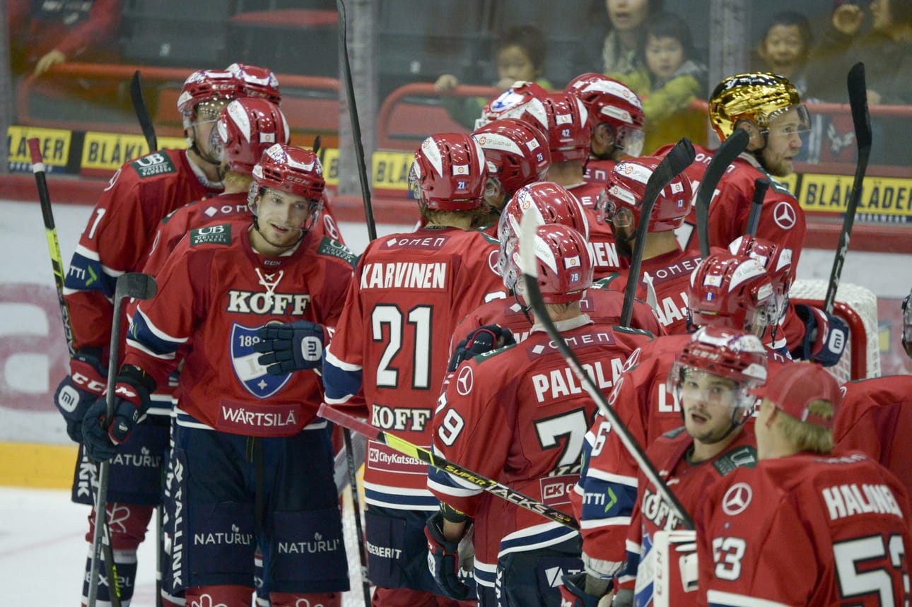 HIFK löi TPS:n 2–1 kotiottelussa lauantaina. LEHTIKUVA / Mikko Stig