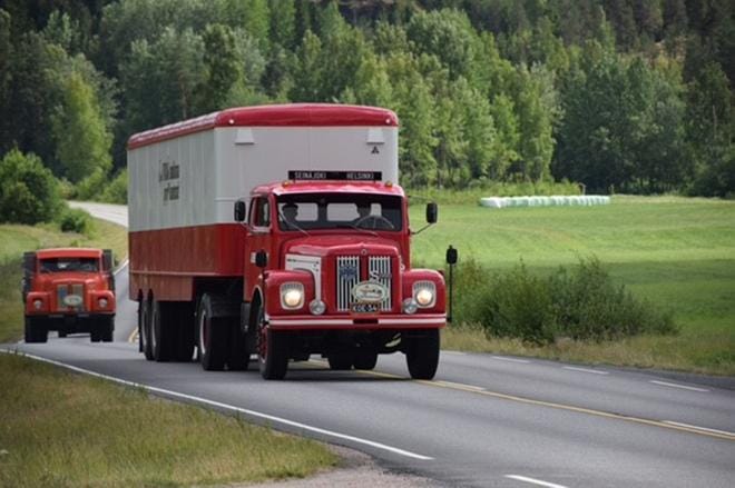 Veteraanikuorma-autot kokoontuvat ensi lauantaina Vaasan automuseolle. Kuva: Veteraanikuorma-autoseura
