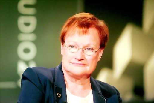 Meidän pitäisi myös puhua sinkkiarkuista vielä, kun ne ovat tyhjiä, Tarja Halonen kärjisti.