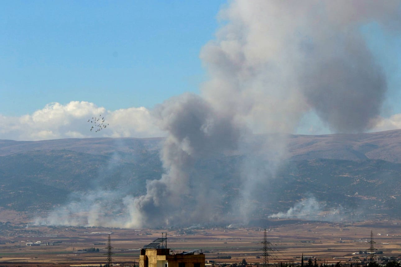 Israelin asevoimien mukaan se teki Bekaanlaaksossa iskuja useisiin Hizbollahin kohteisiin. Arkistokuva Bekaanlaaksosta viime vuoden puolelta. LEHTIKUVA/AFP