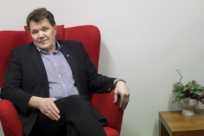 SDP:n Harry Wallin oli ainoa puolueensa edustaja, joka äänesti Aito avioliitto -kansalaisaloitteen puolesta. Kuva: Heikki Hakanen