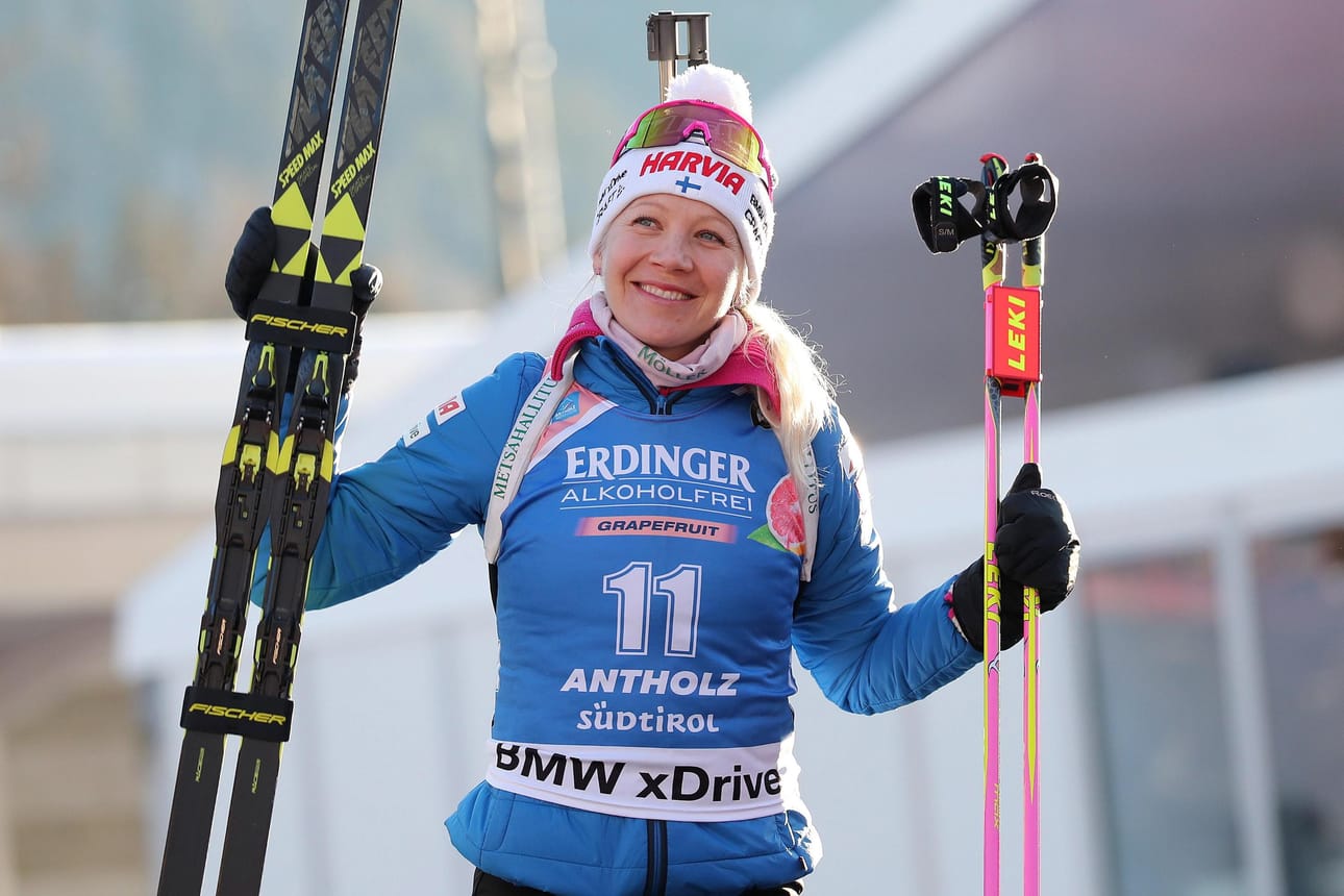 Kaisa Mäkäräinen sijoittui toiseksi torstain sprinttikisassa. Arkistokuva.