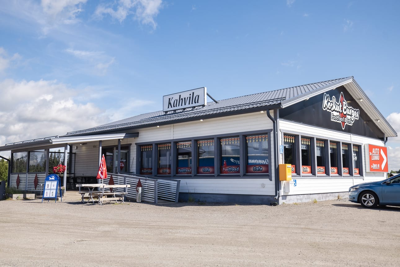 Koskut Burger sijaitsee kolmostien varrella.