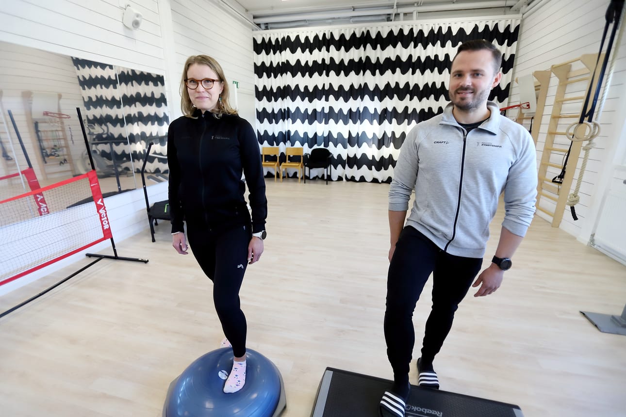Mari Mikkolalla ja Santtu Salomäellä on pitkä työkokemus fysioterapiasta.