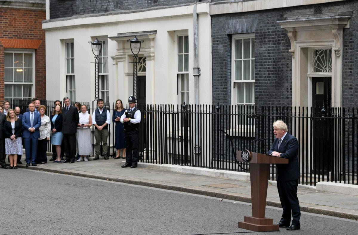 Boris Johnsonin mukaan hänen seuraajansa valintaa koskeva aikataulu on määrä julkistaa ensi viikolla. LEHTIKUVA/AFP