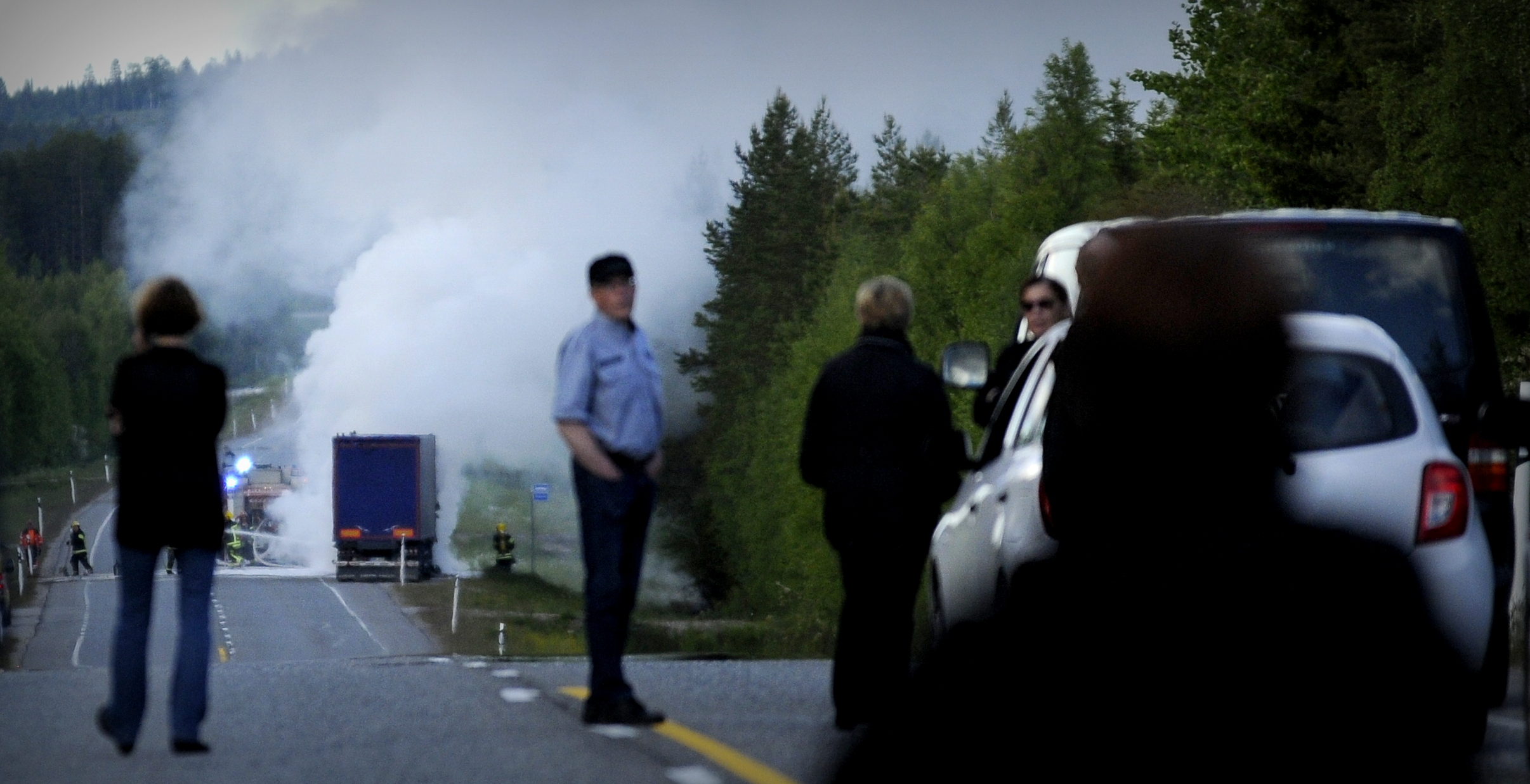 Palavan rekan savu näkyi pitkälle.