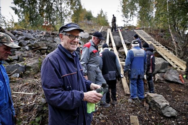Hannu Salo toivoo, että portaiden rakennuskökkään päästään jo 2–3 viikon kuluttua. ARKISTOKUVA: TOMI KOSONEN