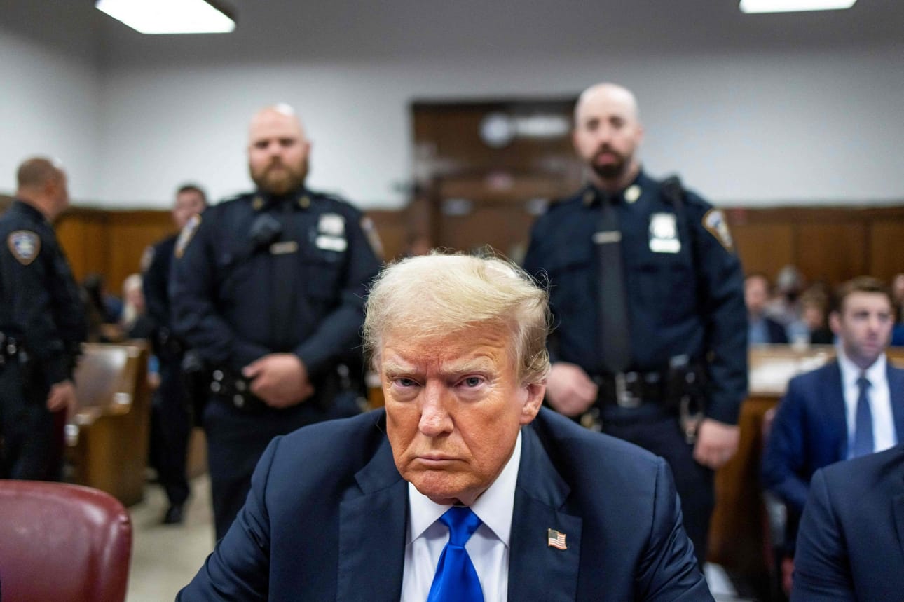 Valamiehistö totesi toukokuussa, että Donald Trump oli syyllistynyt vuoden 2016 presidentinvaalien alla kirjanpidon väärentämiseen. LEHTIKUVA/AFP
