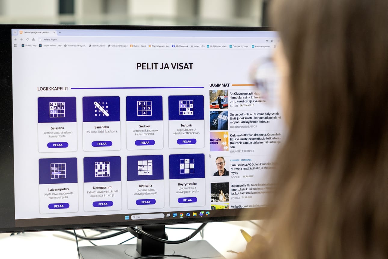 Kalevan pelivalikoimaan kuuluu monipuolisia logiikkapelejä, kuten sudokuja ja ristikkoja. Lisänä on myös visuaalisempia ajanvietepelejä.