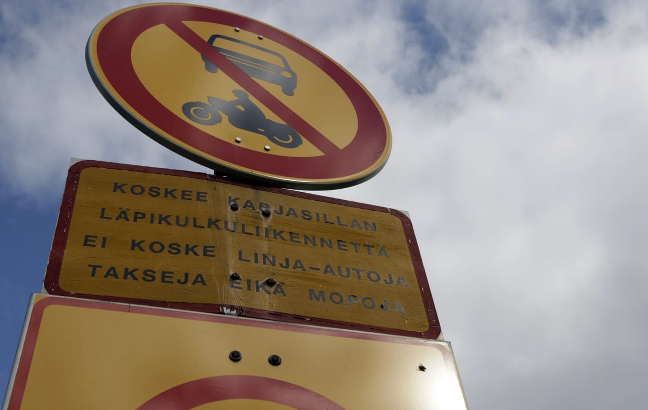 Läpiajokieltoa ei noudateta.