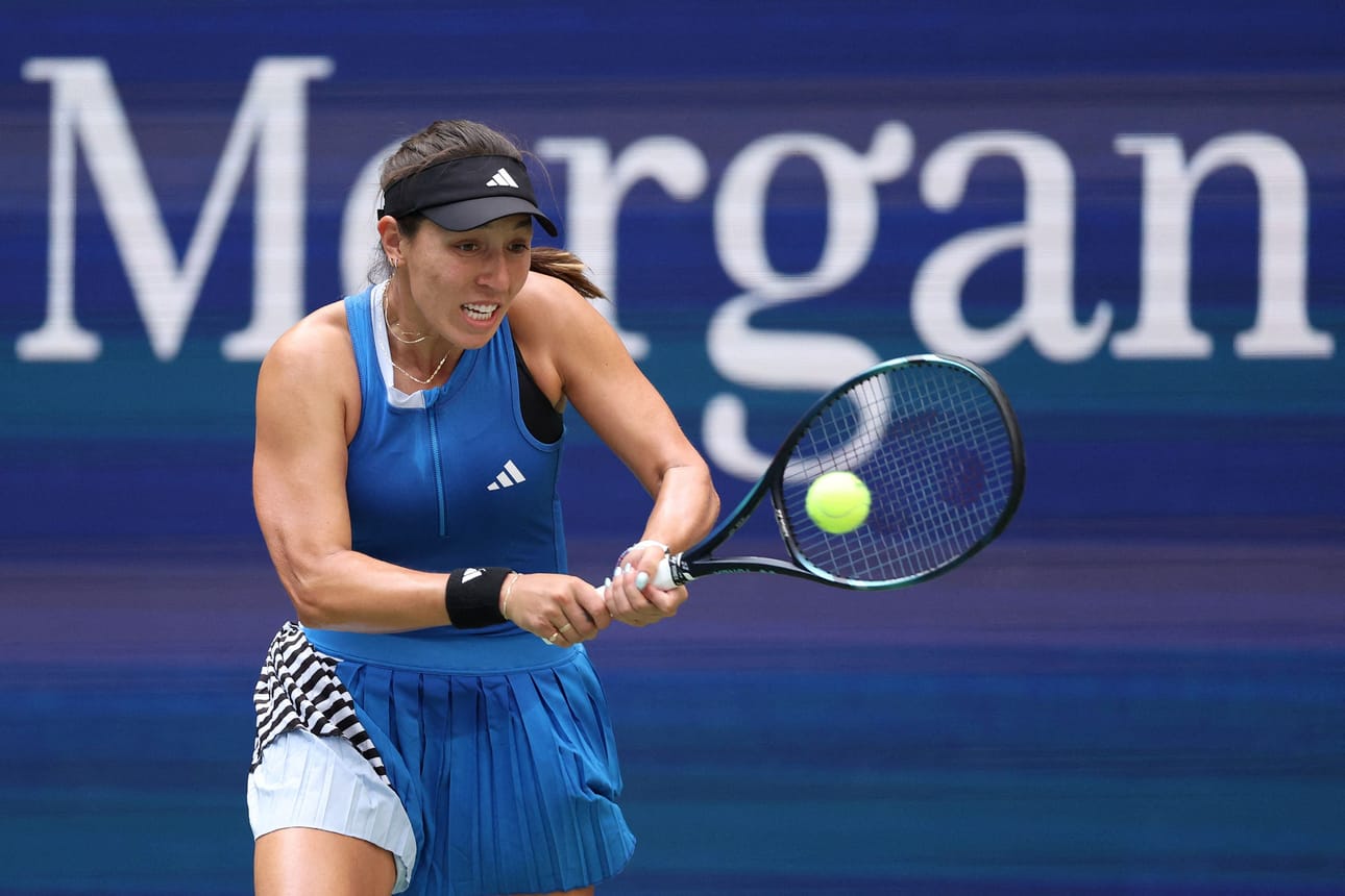 Yhdysvaltain Jessica Pegula vei Ukrainan Elina Svitolinasta voiton jo neljättä kertaa peräjälkeen. LEHTIKUVA/AFP