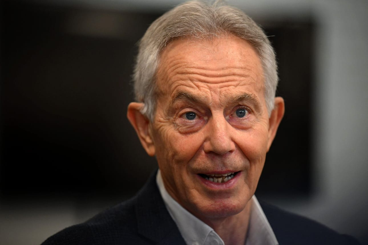 Tony Blair Institute (TBI) on ollut perustamisensa jälkeen brittimedian otsikoissa lukuisia kertoja muun muassa perustajansa, Britannian ex-pääministerin Tony Blairin kytköksistä autoritaarisiin maihin. LEHTIKUVA/AFP