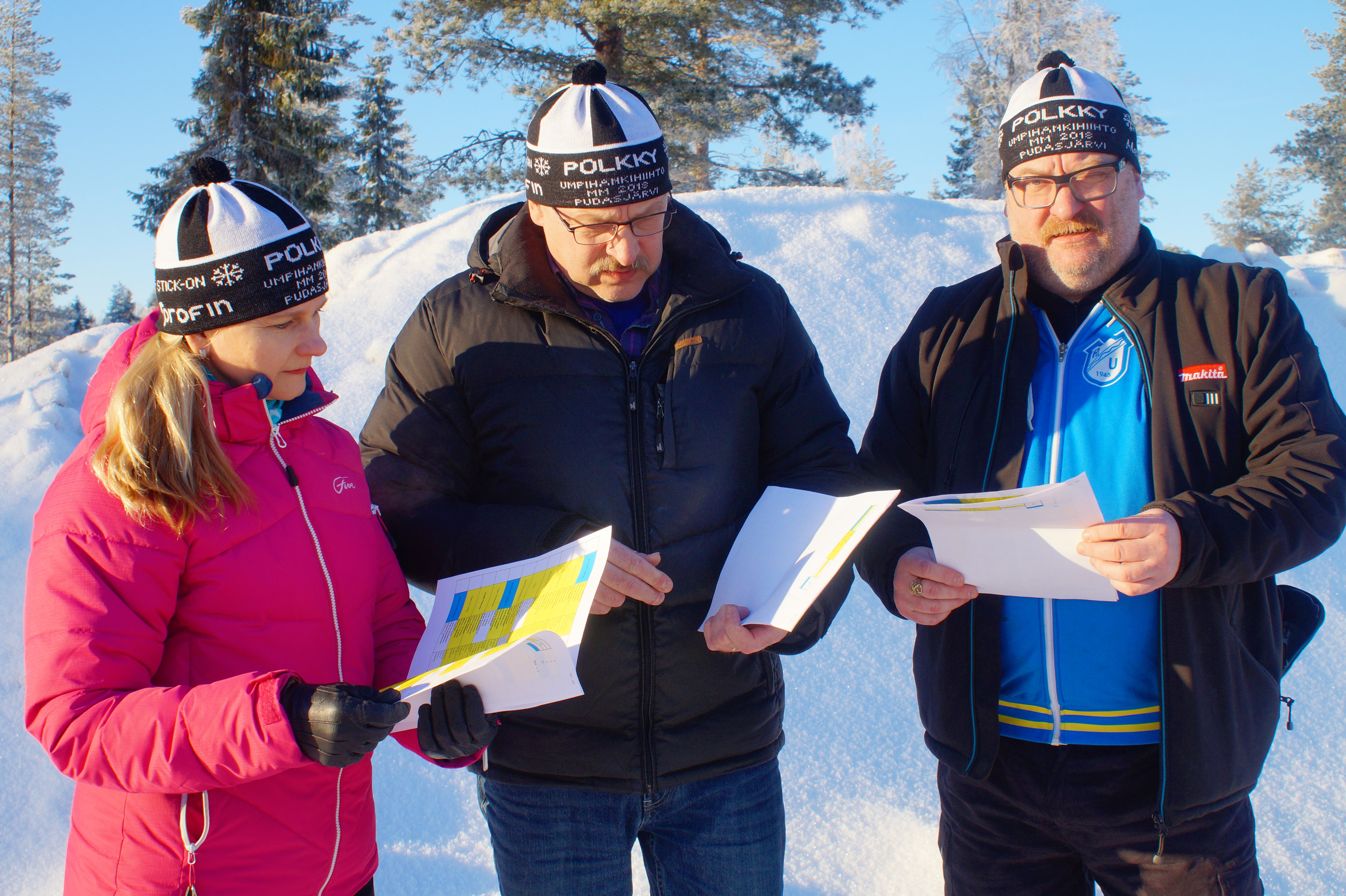 Kirsi Kipinä, Heino Ruuskanen ja Marko Koivula ovat järjestelyissä voiton puolella.