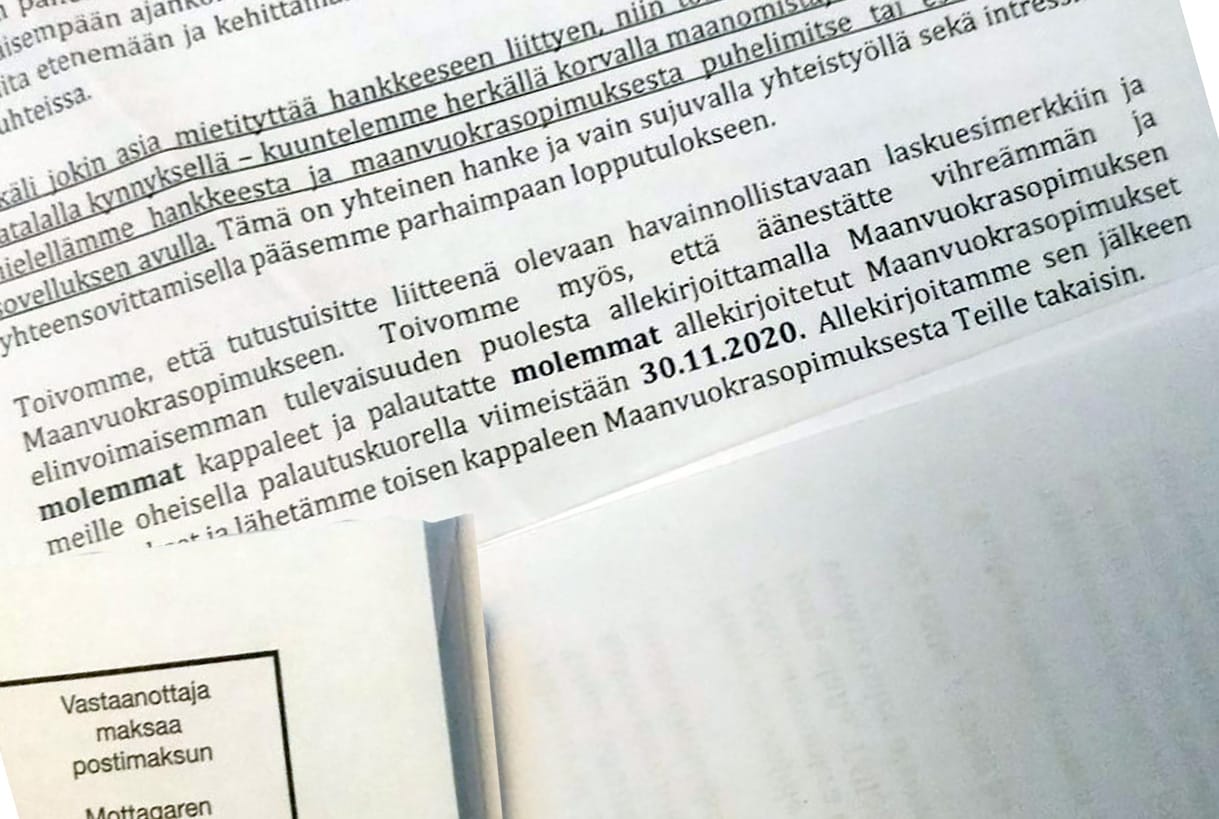 Pyhännällä ollaan hämmentyneitä tuulivoimafirmojen lähettämistä sopimusluonnoksista. Ne koskevat alueita, joista ei ole kuntatasolla ollut välttämättä puhetta ja samalle alueelle yrittää vuokrasopimuksia tehdä useampi yhtiö.