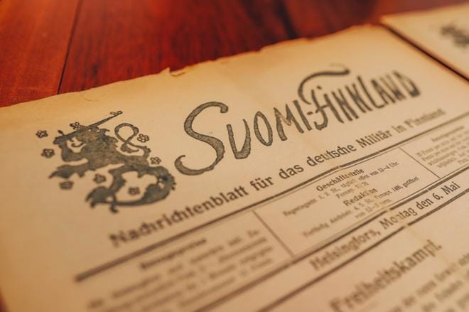 Suomen valtio painatti saksalaiselle sotaväelle kuudesti viikossa ilmestynyttä sanomalehteä Suomi-Finnland.