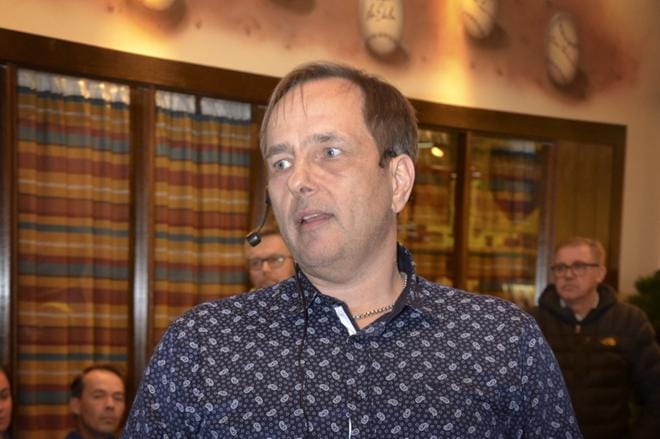 Jarmo Nurmela oli mukana myös tiedotustilaisuudessa, kun Ankkurit julkistivat tulevan kauden joukkueensa. Arkistokuva: Markku Turpela