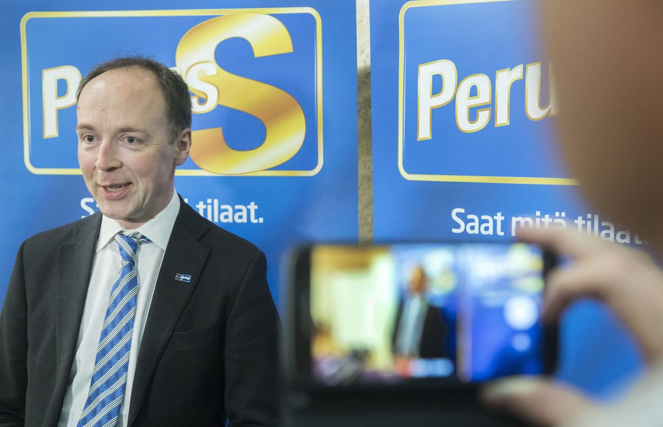 Jussi Halla-ahon johtama perussuomalaiset on kasvattanut kannatustaan.