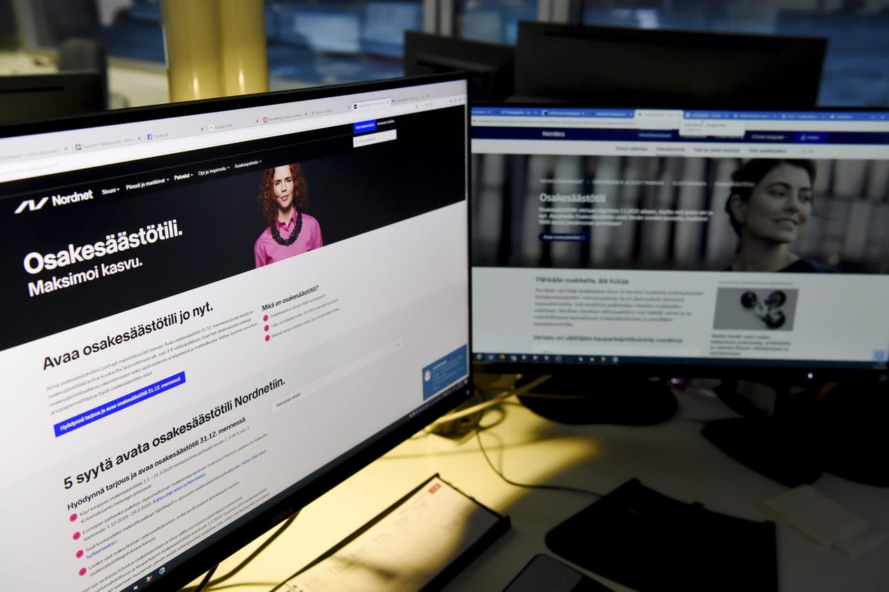 Hallitus esittää osakesäästötilin talletusrajan enimmäismäärän korottamista 50 000 eurosta 100 000 euroon. LEHTIKUVA / Antti Aimo-Koivisto