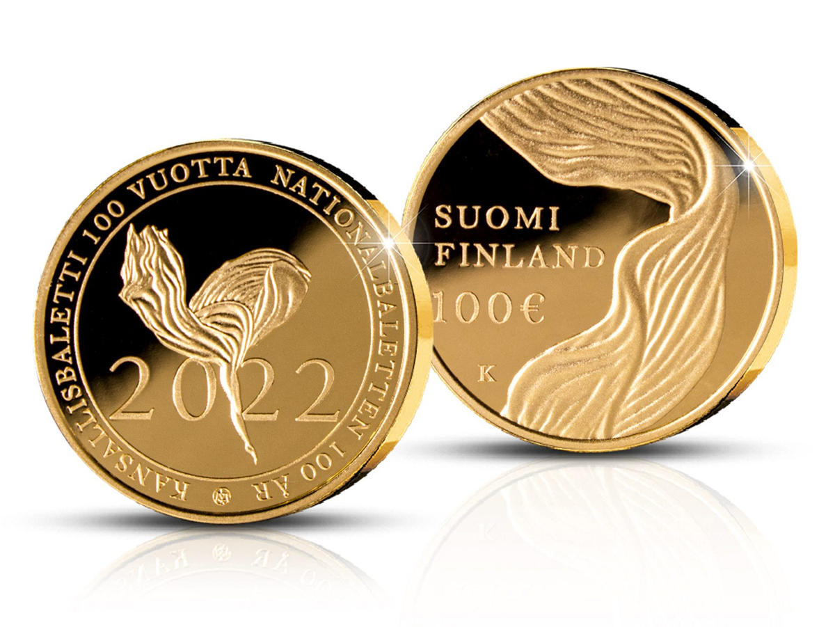 Vuoden ainoan kultarahan aiheena Suomen kansallisbaletti