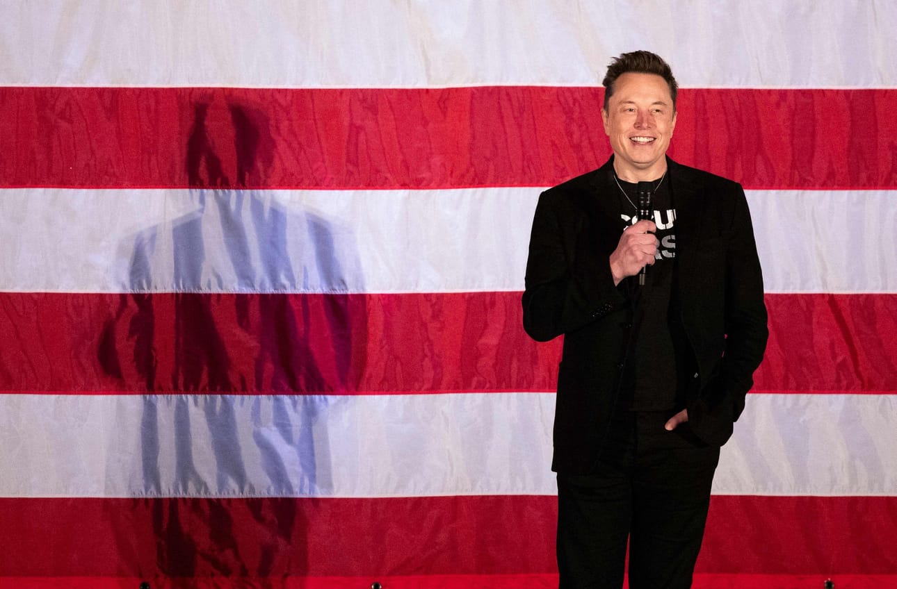 Elon Musk on Yhdysvaltojen tulevan presidentin Donald Trumpin tukija ja osa Trumpin tulevaa hallintoa. LEHTIKUVA/AFP