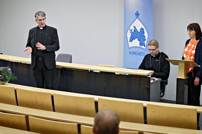 Lapuan hiippakunnan uudeksi piispaksi valittiin lapualainen tuomiorovasti Matti Salomäki. KUVA: TOMI KOSONEN