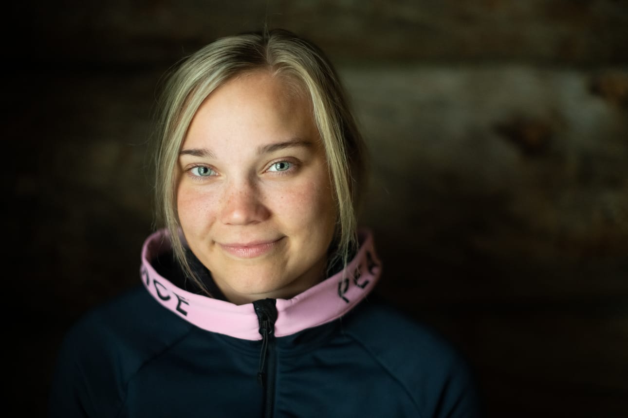 Eveliina Korva hiihti naisten sarjassa piirinmestariksi perjantaina Taivalkoskella. Arkistokuva.