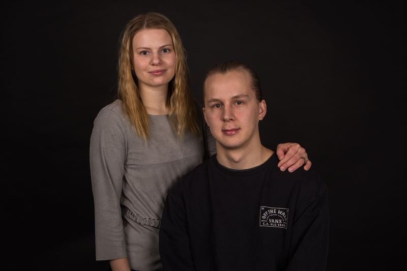 Kempeleen Kokkokankaan uudet kauppiaat Sara ja Samuel Satomaa.