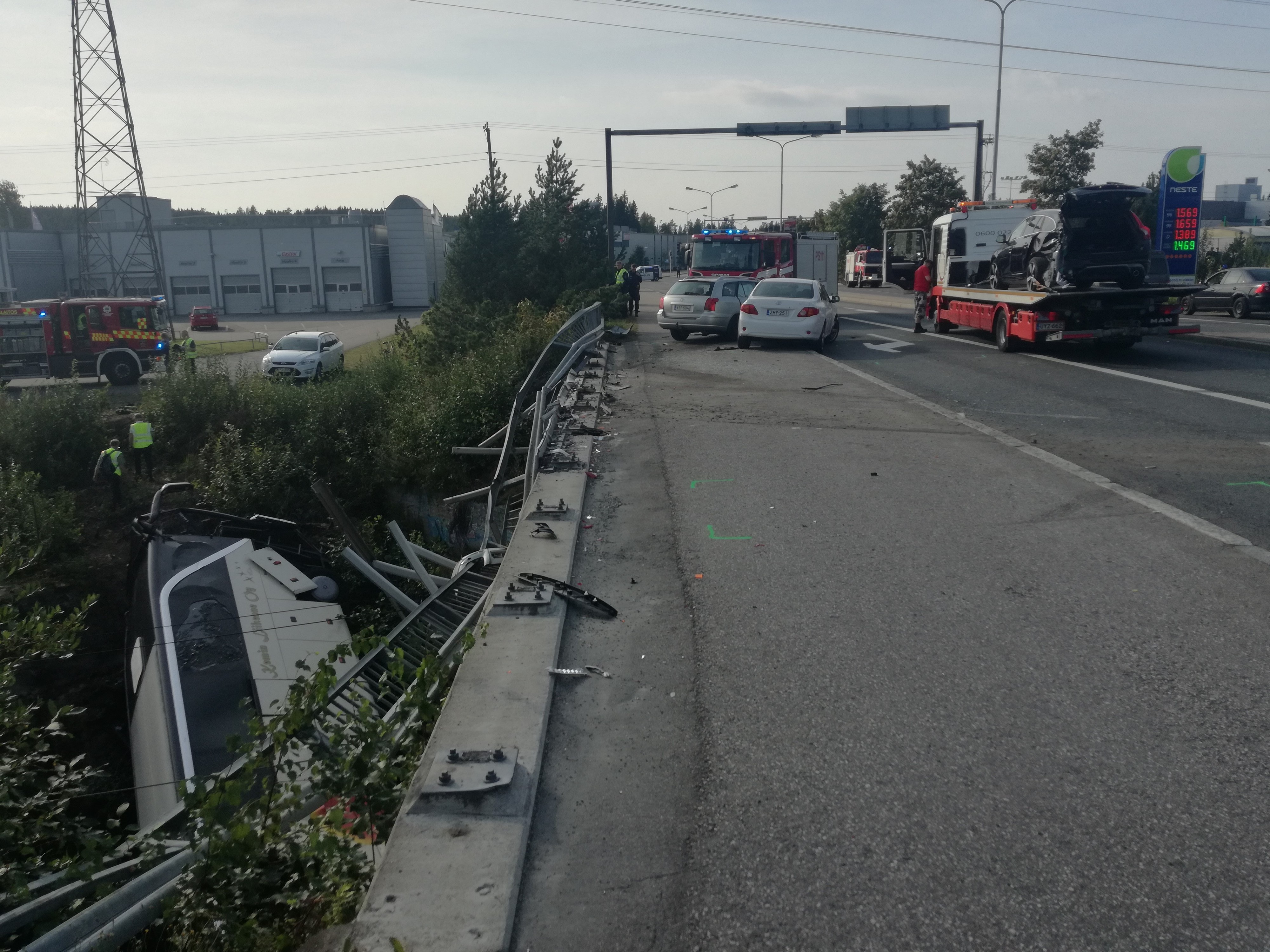 Kemin liikenteelle tieto bussiturmasta tuli median kautta.