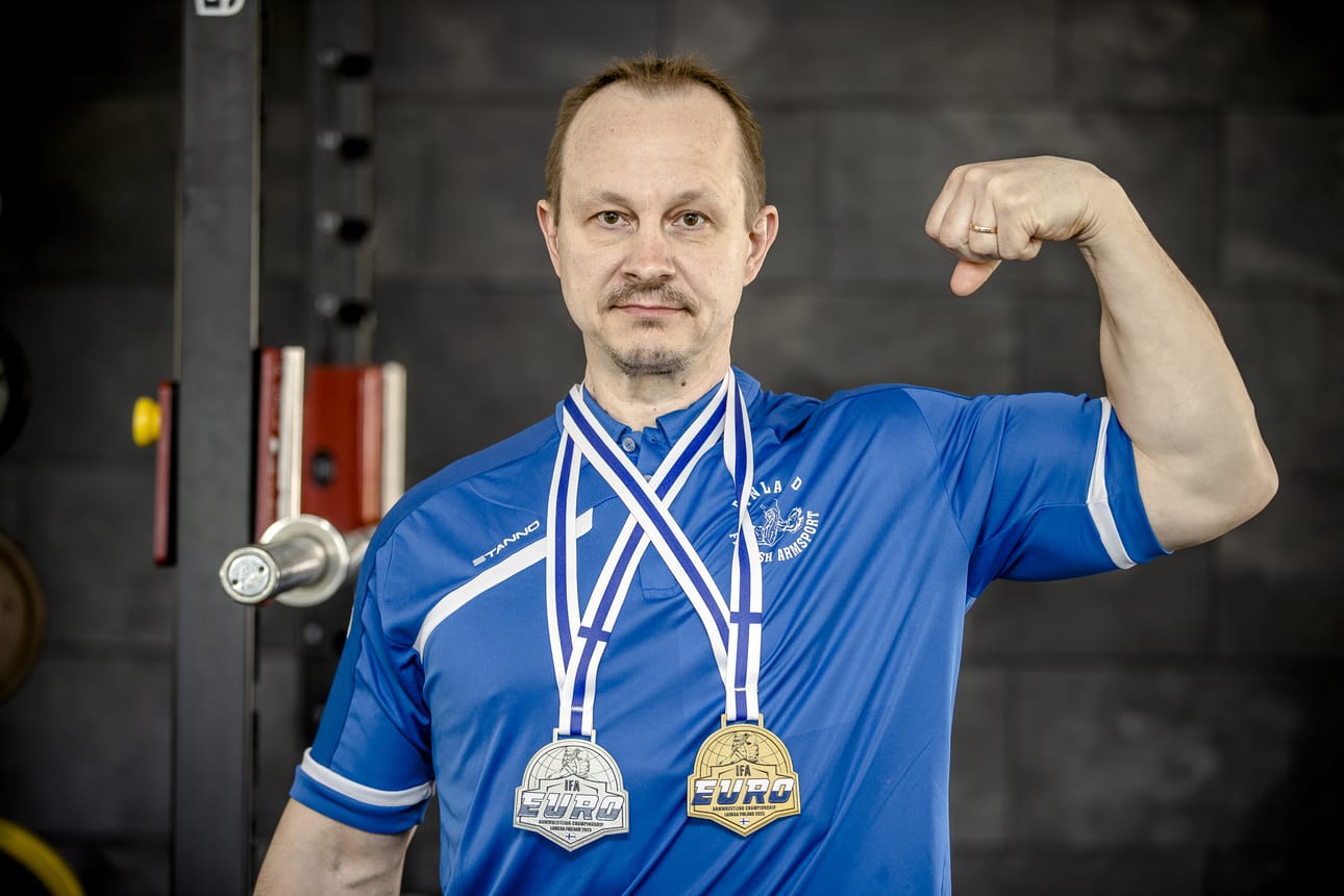 Samuli Liimatainen on 86 kilon sarjan Euroopan mestari ja hopeamitalisti.