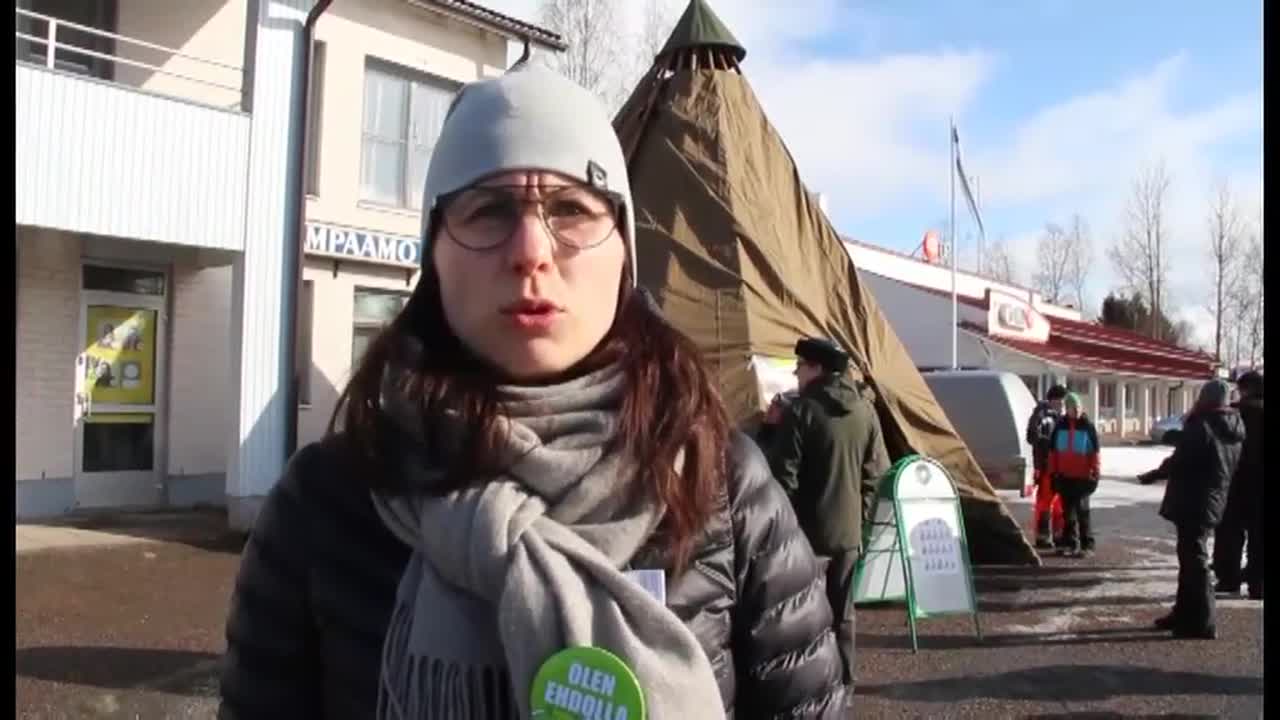 Vaalikampanjointia Merijärvellä