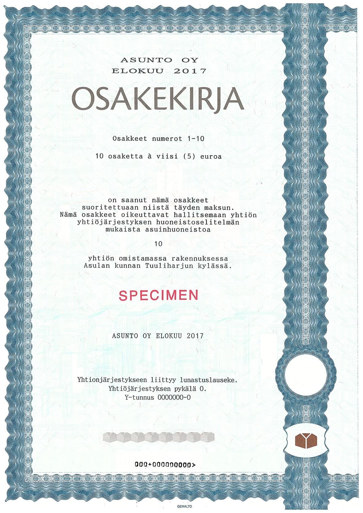 Sähköisessä rekisterissä asunto-osakkeet ovat varmassa tallessa.