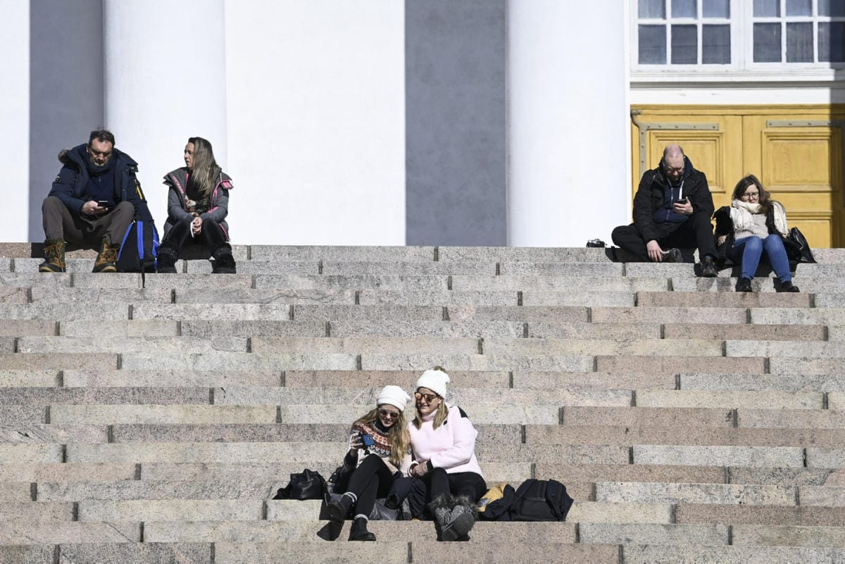 Loppuviikosta sääennusteissa pohdittiin, voisiko jopa kaikkien aikojen maaliskuun lämpöennätys rikkoutua sunnuntaina. LEHTIKUVA / Emmi Korhonen