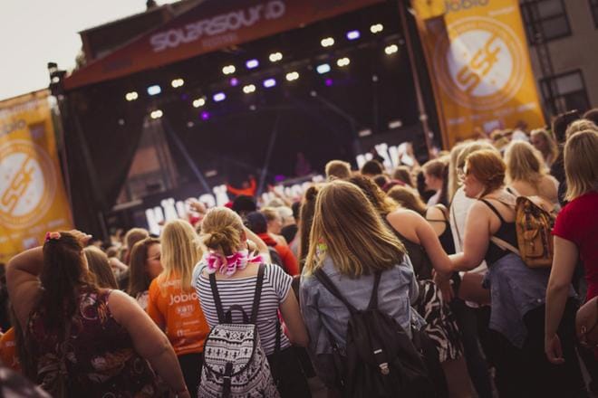 Solar Sound -festivaali järjestetään tänä vuonna OmaSP Stadionilla. Tapahtuma on aiemmin pidetty Kirkkokadulla. Arkistokuva.